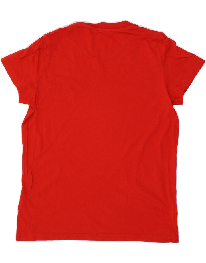 LEE Mens Regular Fit T-Shirt Top Small Red Striped Cotton Vintage Lee and Second-Hand Lee from Messina Hembry 