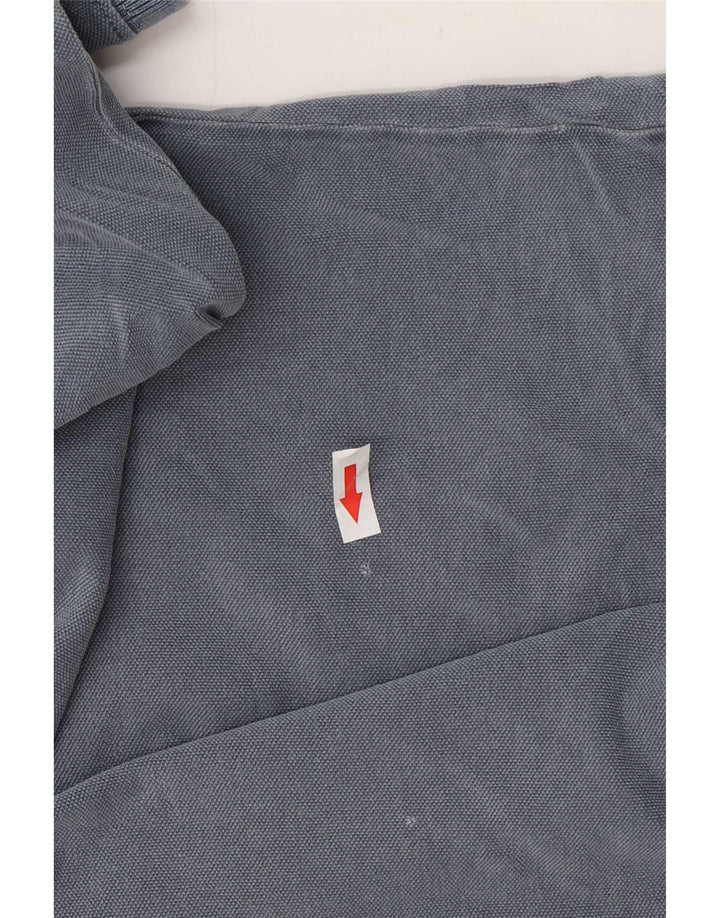 Massimo Dutti Polo da uomo piccola blu navy in cotone