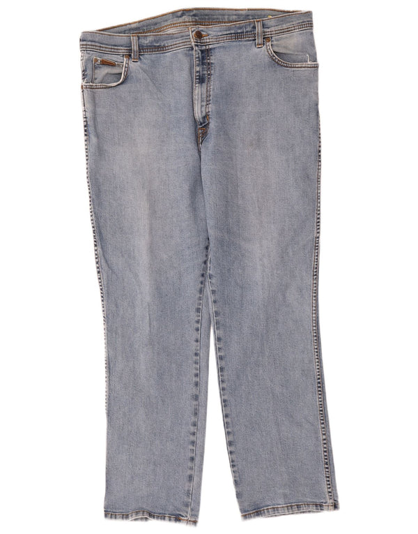 Jeans dritti elasticizzati Texas da uomo Wrangler W40 L30 cotone blu
