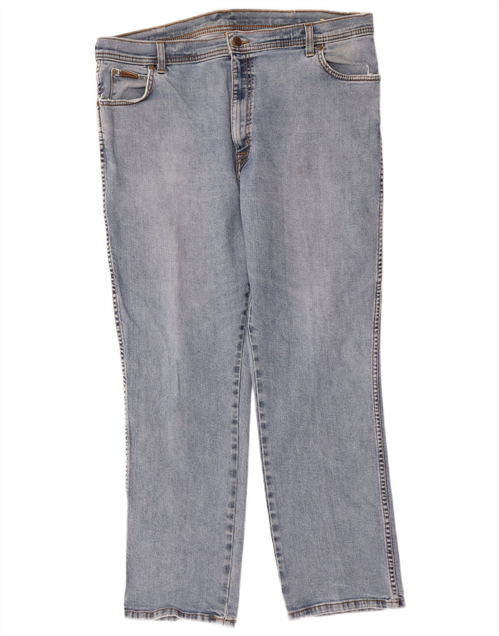 Jeans dritti elasticizzati Texas da uomo Wrangler W40 L30 cotone blu