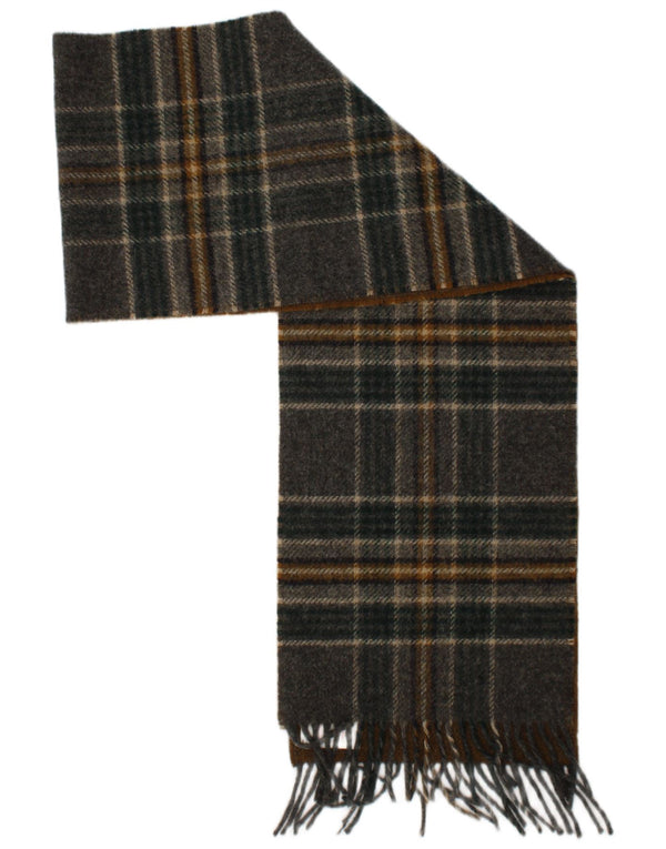 Sciarpa rettangolare da uomo White Stuff Taglia unica in lana d'agnello scozzese grigia classica