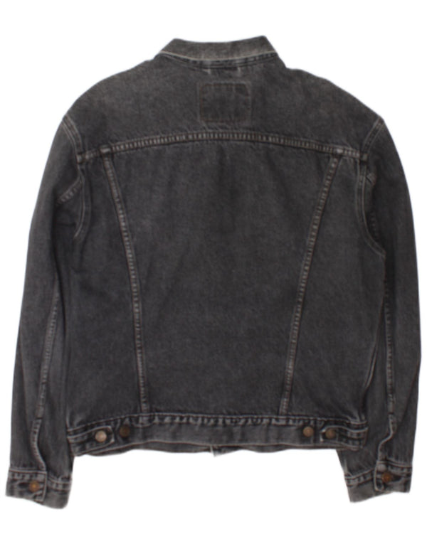 Giacca di jeans da uomo Levi's UK 40 grande cotone grigio