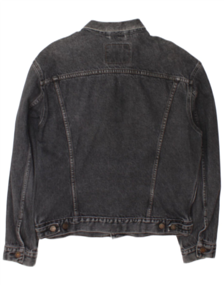 Giacca di jeans da uomo Levi's UK 40 grande cotone grigio