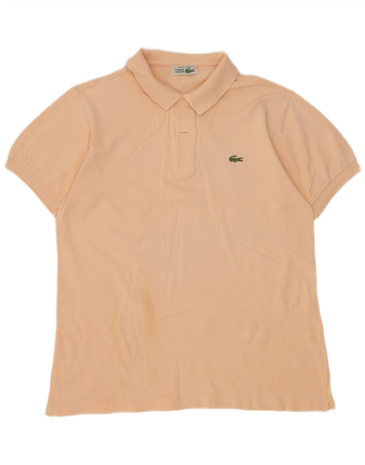 Polo da uomo Lacoste grande in cotone arancione