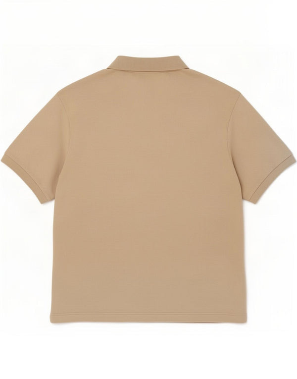 Polo Kappa Uomo Large Beige In Cotone