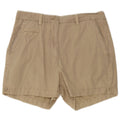 Pantaloncini chino da donna Marks & Spencer UK 8 piccoli W28 cotone beige