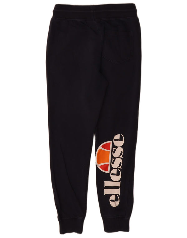 Pantaloni da tuta con grafica da donna Ellesse Joggers UK 6 XS Blu Navy Cotone