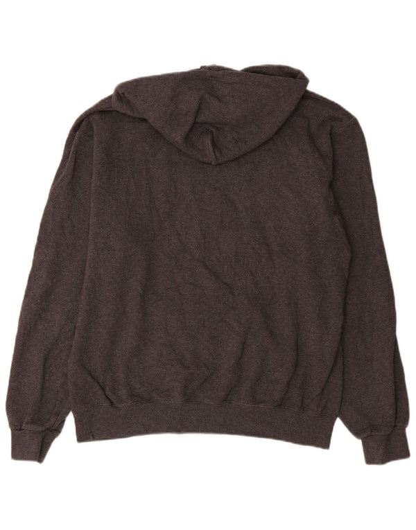 Maglione con cappuccio grafico Clemson da uomo Champion in cotone grigio medio