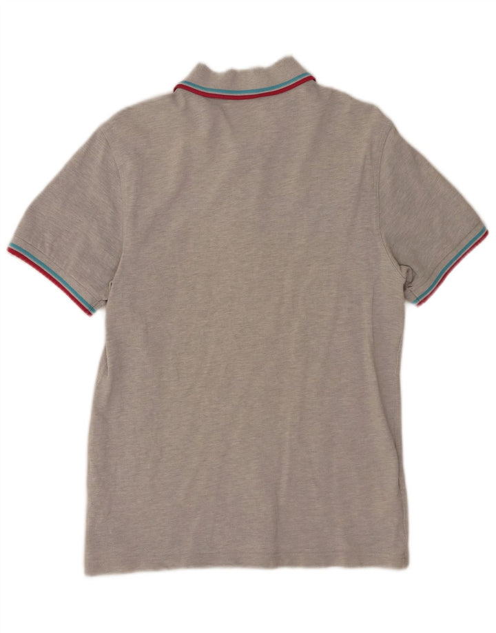FRED PERRY Mens Polo Shirt Small Grey Cotton