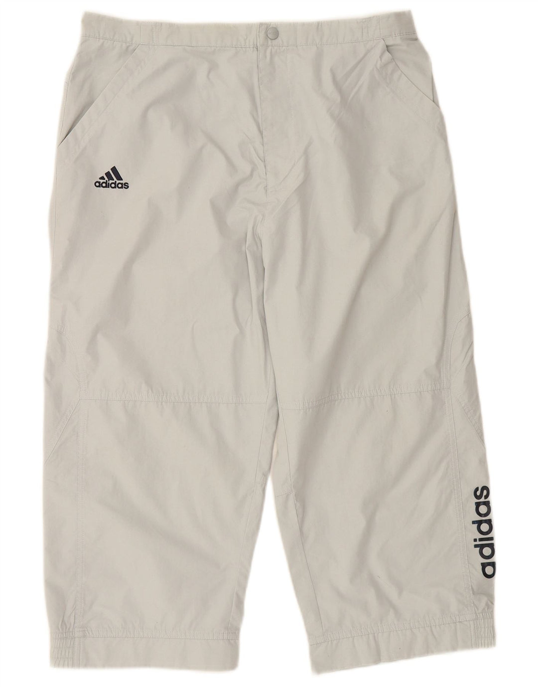 Pantaloni da tuta ADIDAS da uomo con grafica Capri in poliestere grigio medio