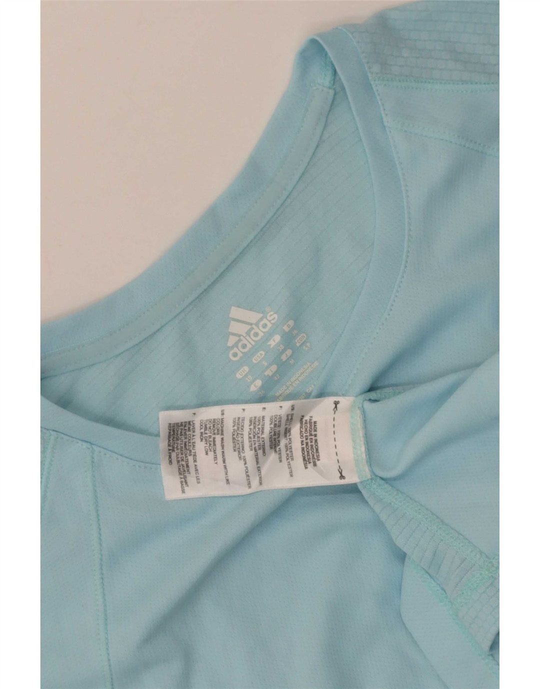T-shirt da donna Adidas Top UK 10 piccola blu poliestere