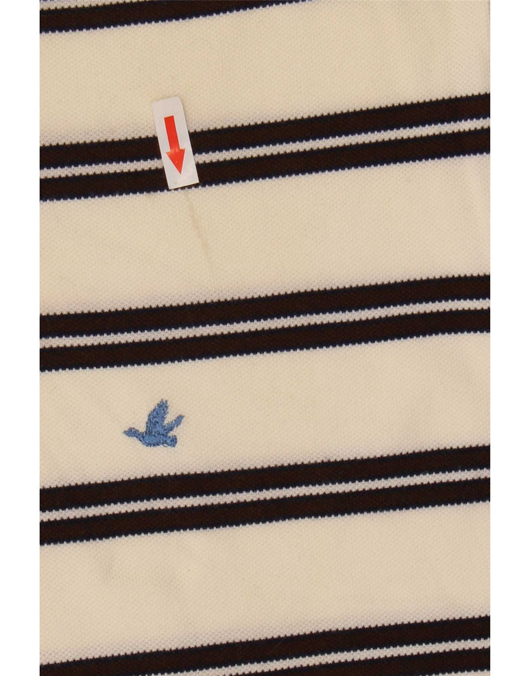 Polo da uomo Brooksfield taglia 52 a righe grandi beige