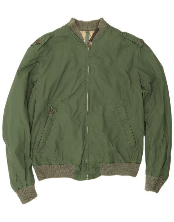 Giacca bomber militare da uomo Diesel UK 42 XL nylon verde