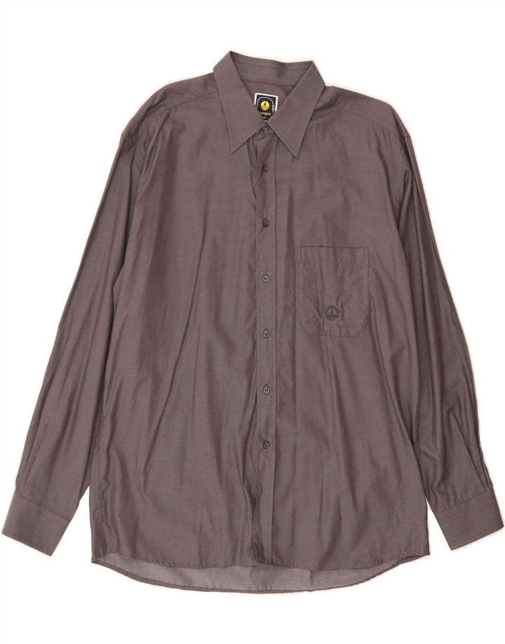 NAVIGARE Mens Shirt XL Grey Cotton Vintage Navigare and Second-Hand Navigare from Messina Hembry 