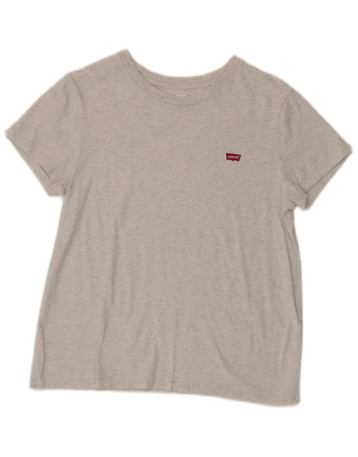 T-shirt da donna Levi's Top UK 12 Cotone screziato grigio medio