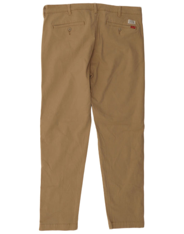 Pantaloni chino affusolati standard da uomo Levi's W38 L32 in cotone beige