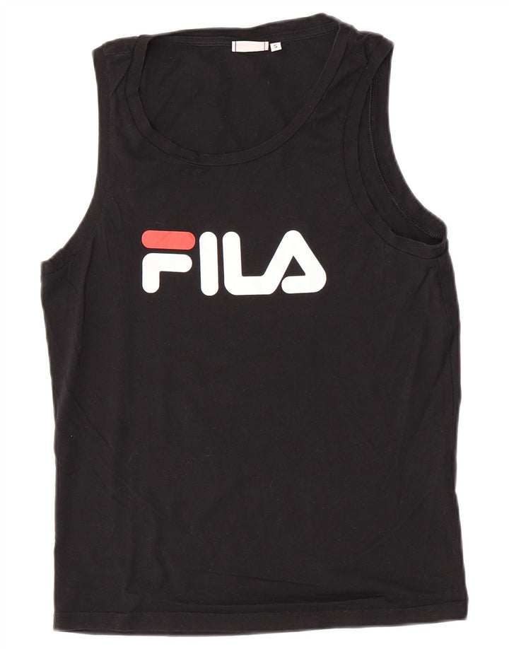 Canotta grafica da uomo Fila Small nera
