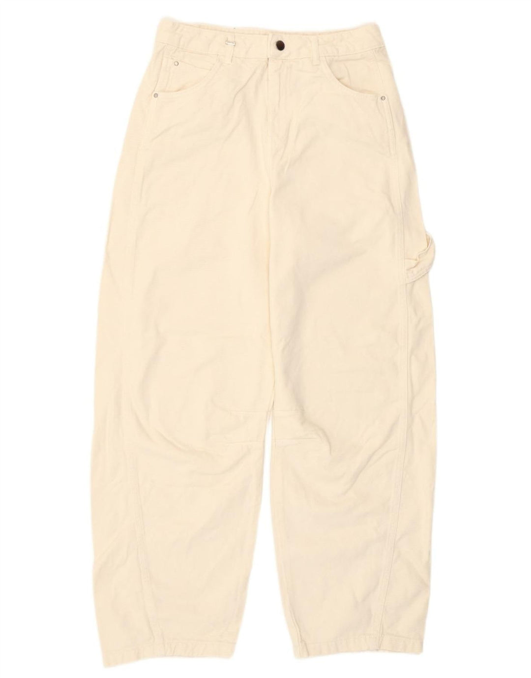 Jeans affusolati da donna Benetton W30 L29 bianco sporco