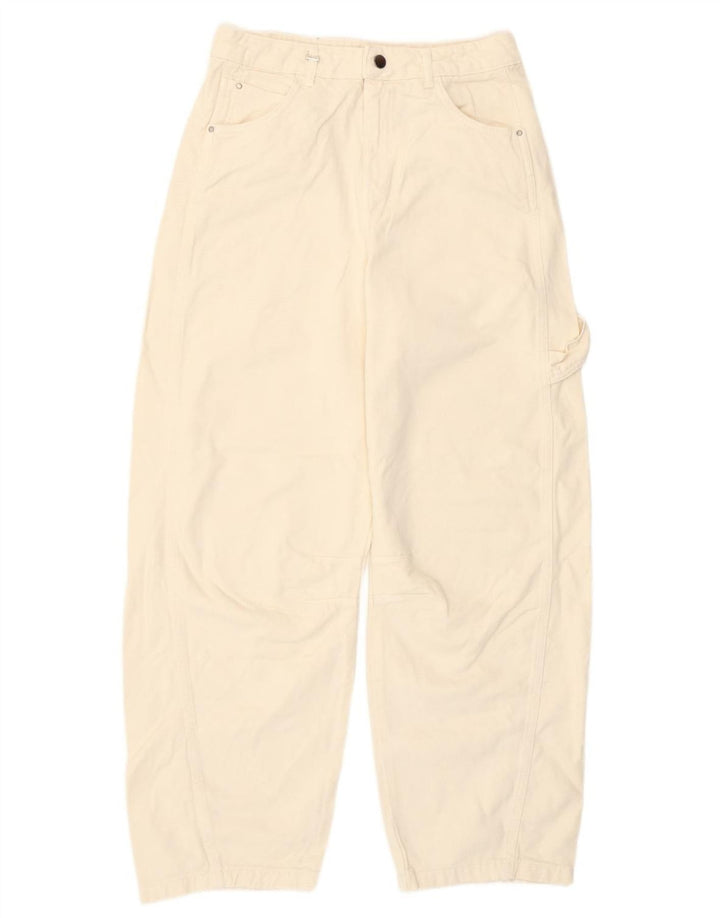 Jeans affusolati da donna Benetton W30 L29 bianco sporco