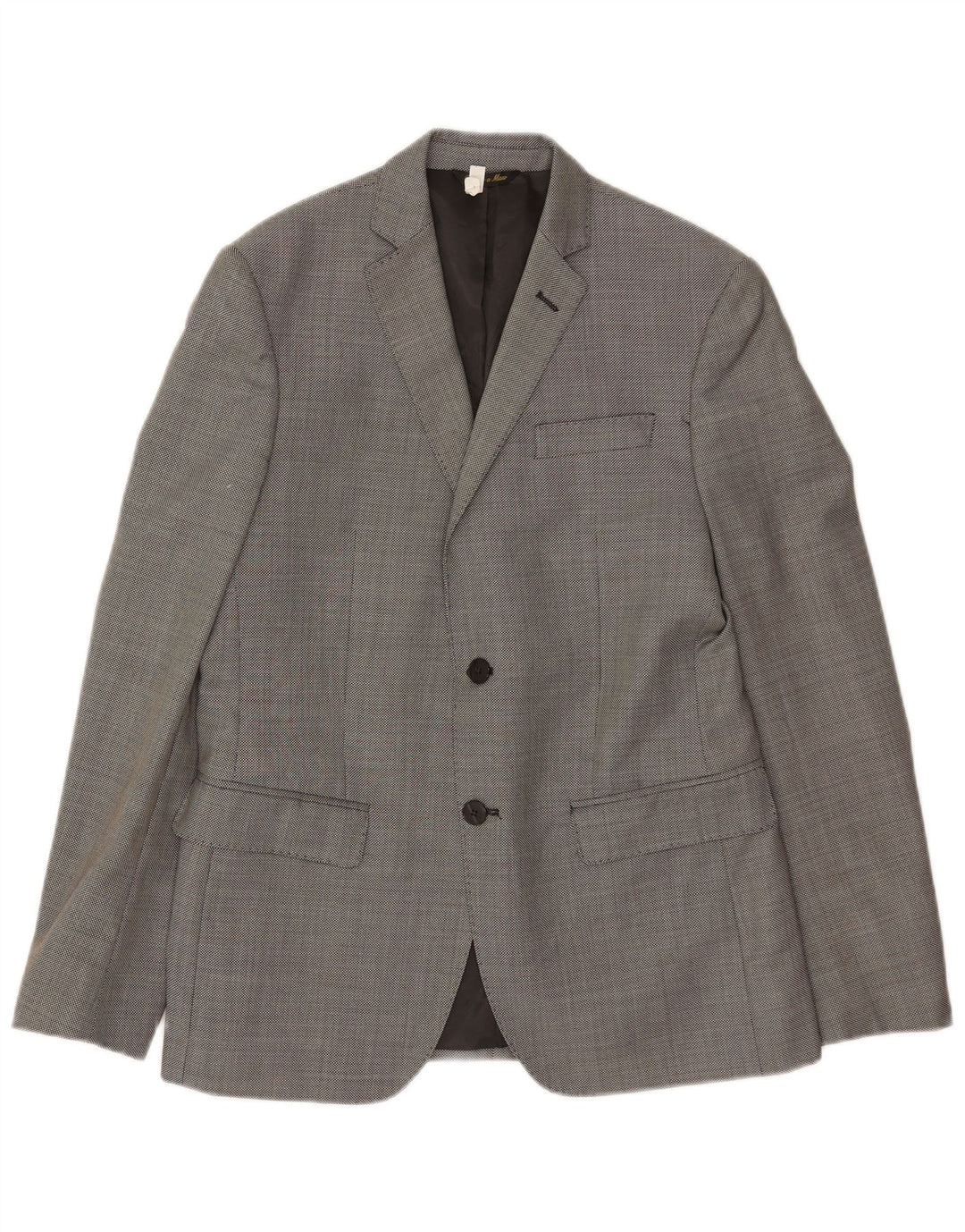 Giacca blazer slim da uomo a 2 bottoni Cerruti 1881 IT 50 Large in lana vergine grigia