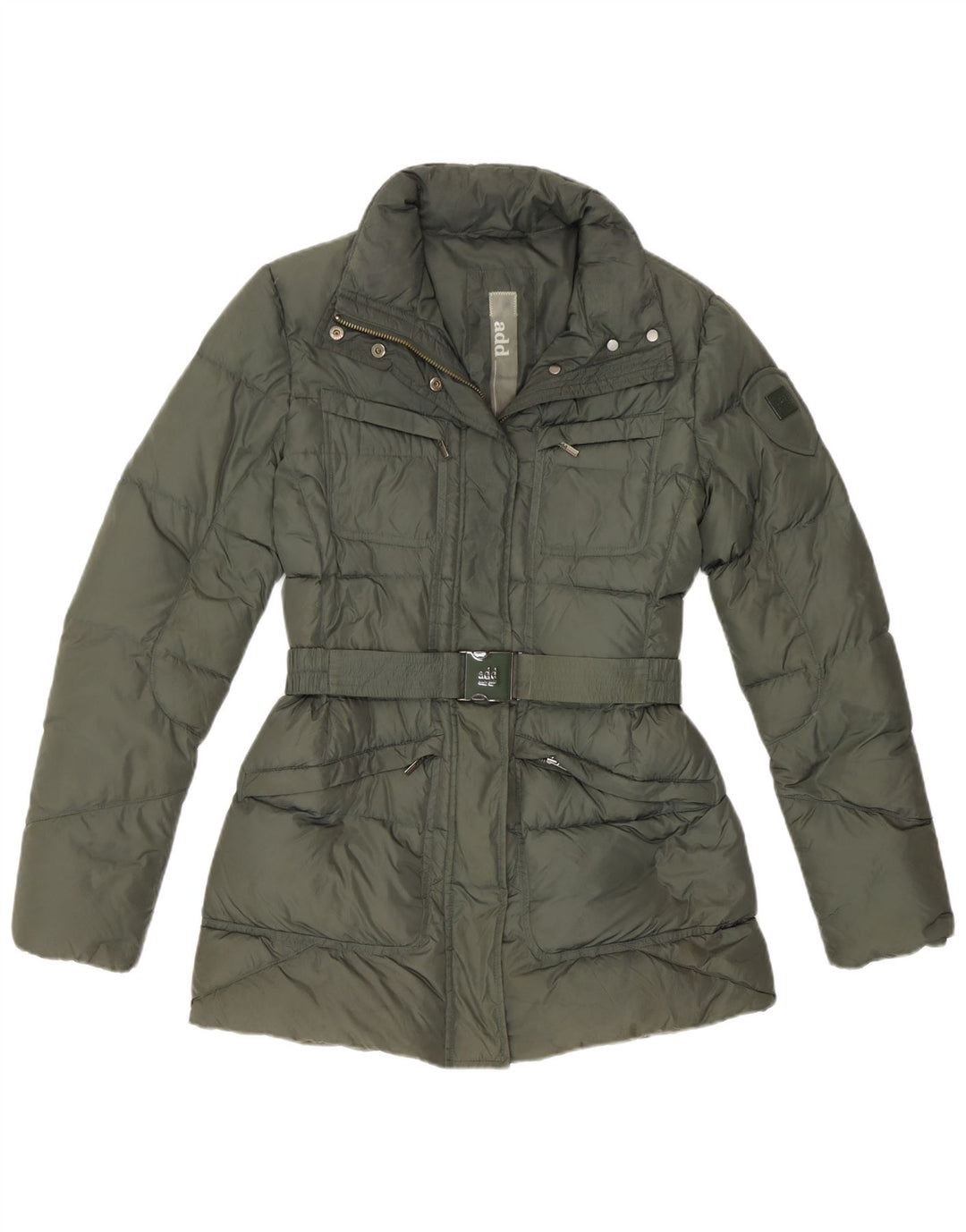 ADD Giacca imbottita da donna UK 12 Medium Khaki Poliammide