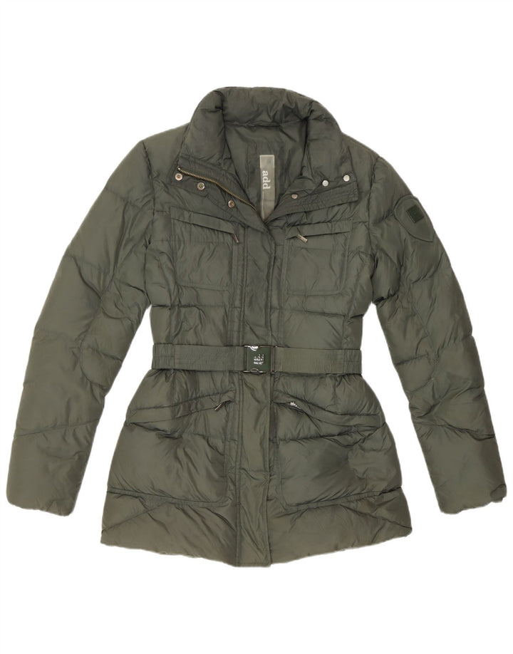 ADD Giacca imbottita da donna UK 12 Medium Khaki Poliammide