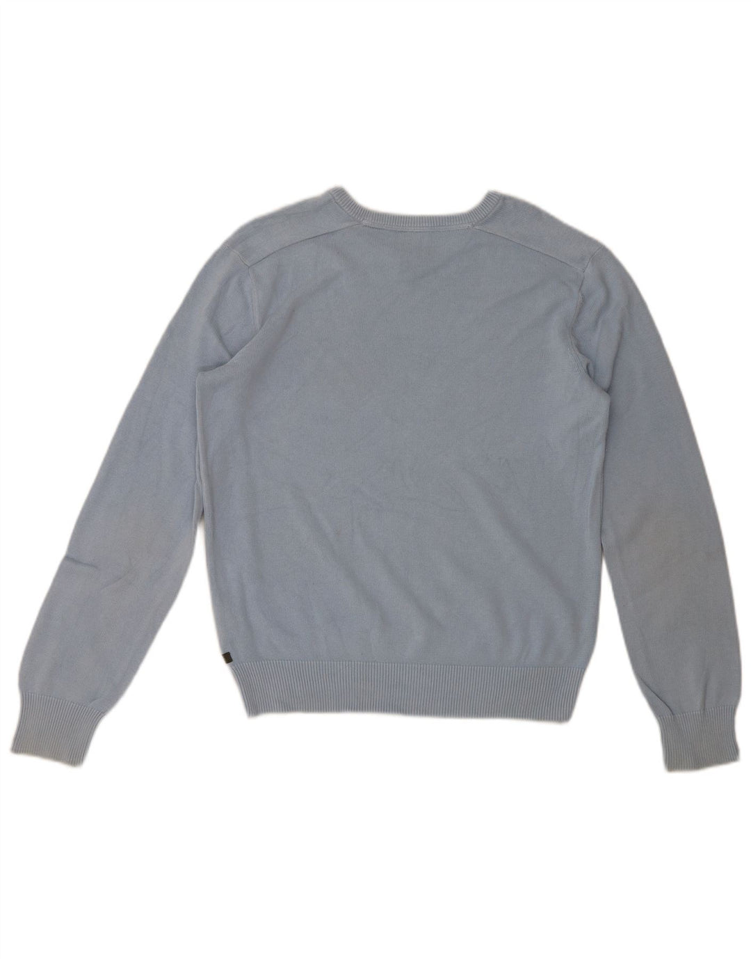 Timberland Maglione da uomo con scollo a V vestibilità regolare piccolo cotone blu