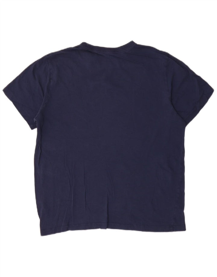 T-shirt da uomo Nike Top Large in cotone blu navy