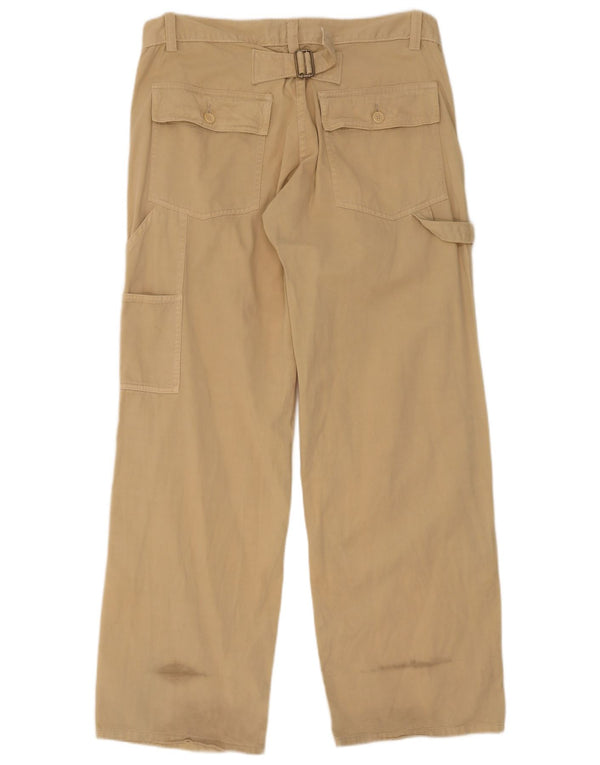 Pantaloni cargo dritti da donna French Connection UK 14 Large W34 L32 Beige