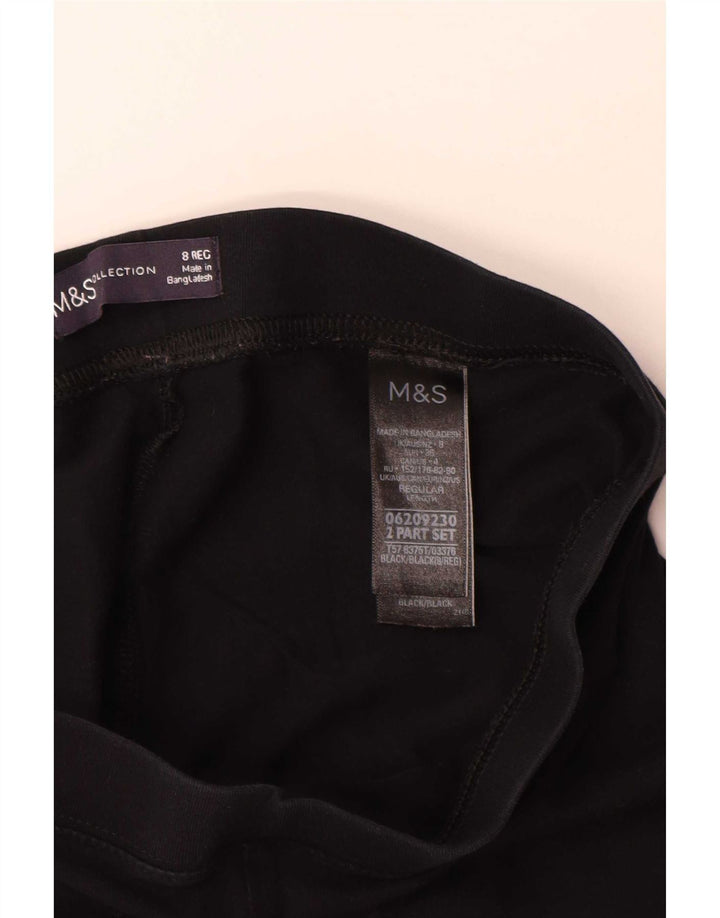 Leggings da donna Marks & Spencer UK 8 piccoli in cotone nero
