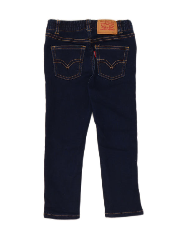 Jeans skinny Levi's per bambina 18-24 mesi W20 L14 cotone blu navy