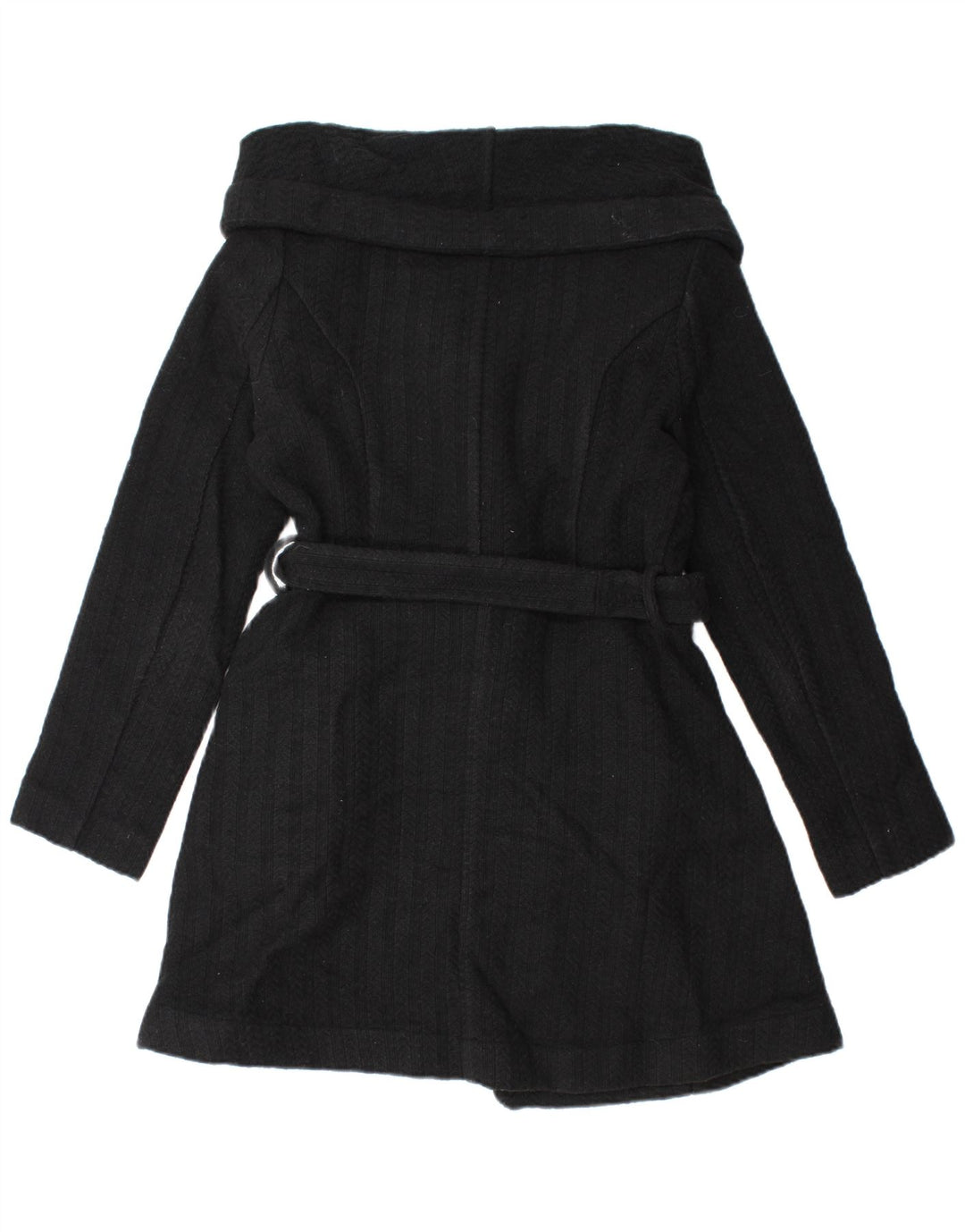 Maglione cardigan lungo da donna Oasis UK 12 Lana nera media