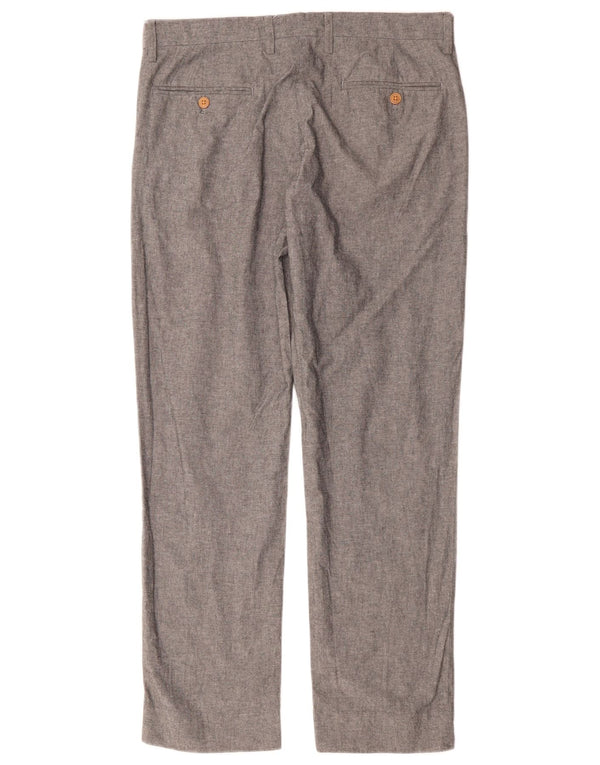 J. CREW Pantaloni chino slim Bedford da uomo W32 L30 cotone grigio