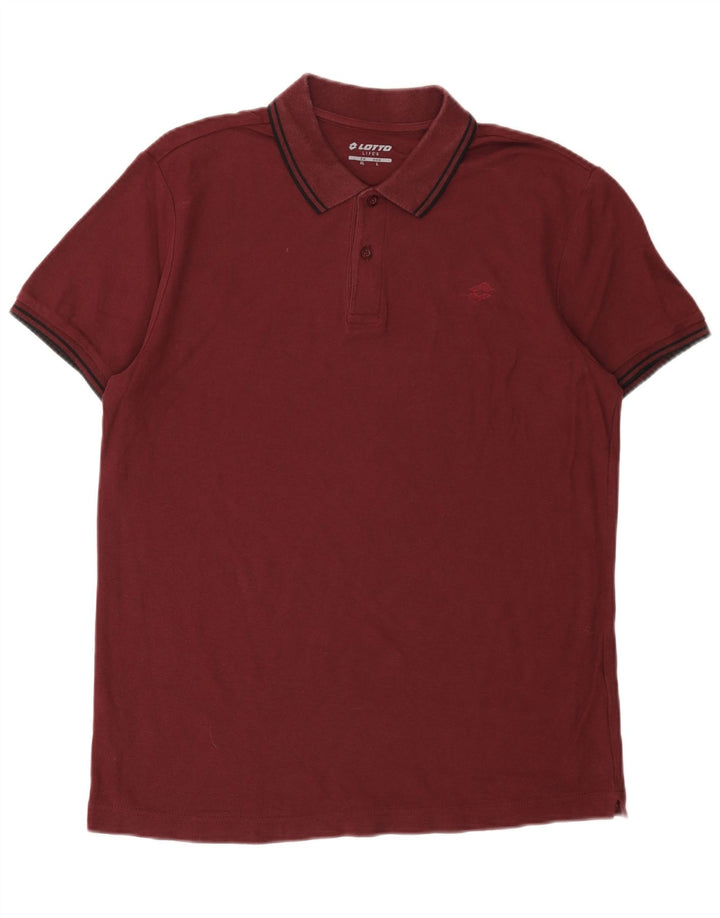 Polo da uomo Lotto grande bordeaux