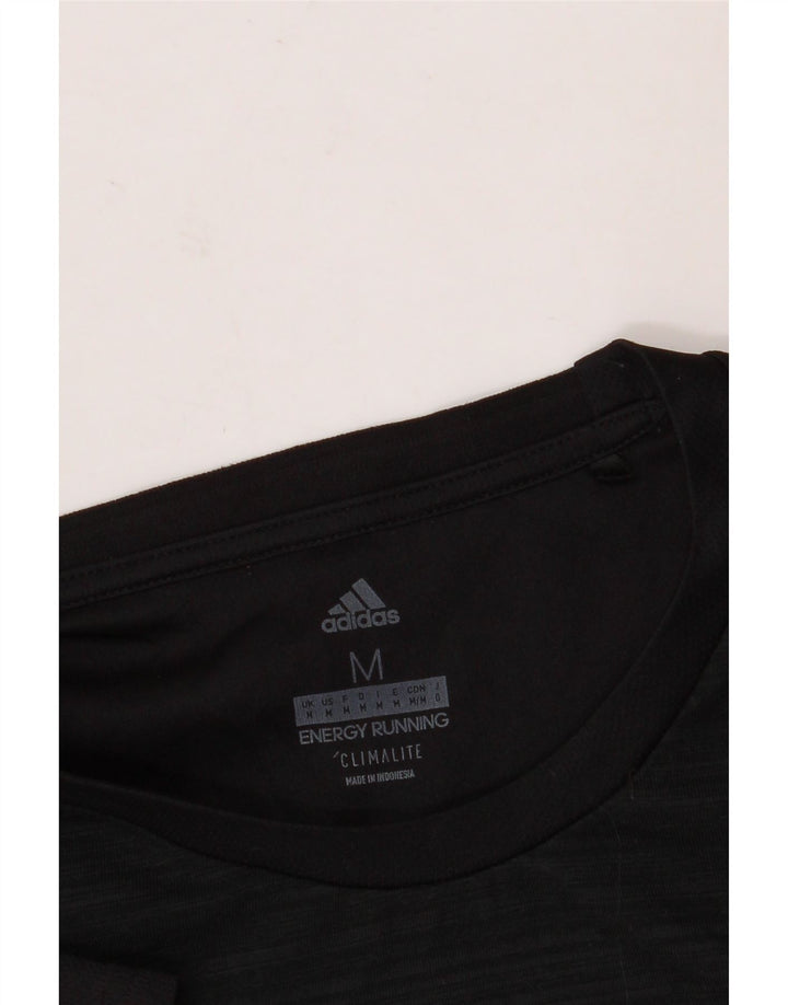 T-shirt ADIDAS da uomo Climalite Top medio nero gessato
