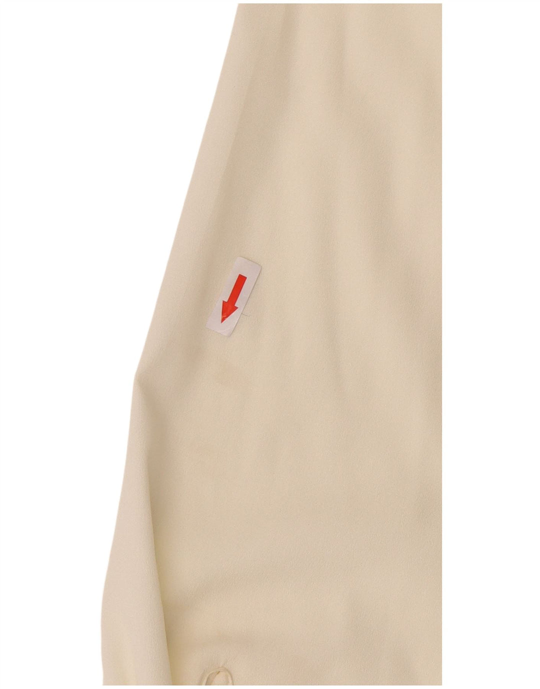 Camicetta camicia vintage da donna UK 14 viscosa bianco sporco medio