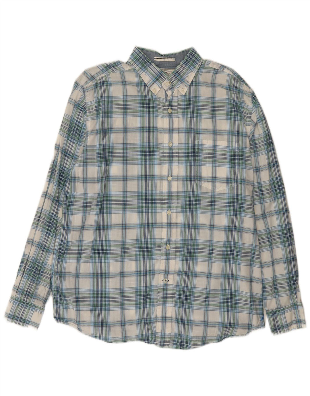 Camicia da uomo Nautica in cotone a quadri grandi blu