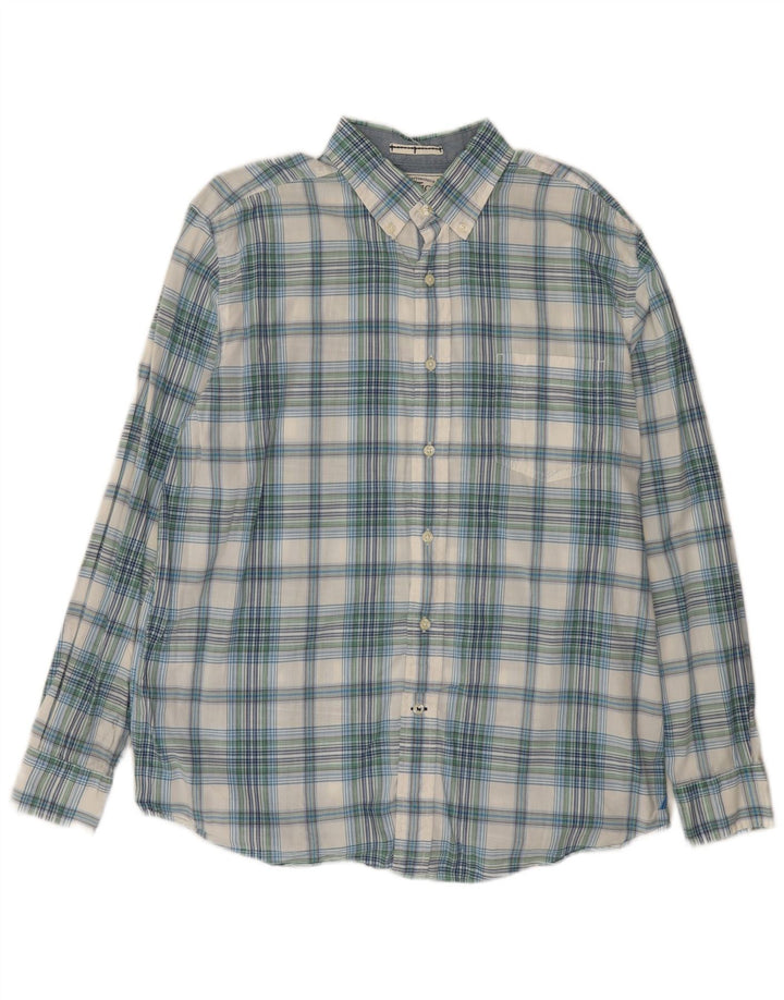 Camicia da uomo Nautica in cotone a quadri grandi blu