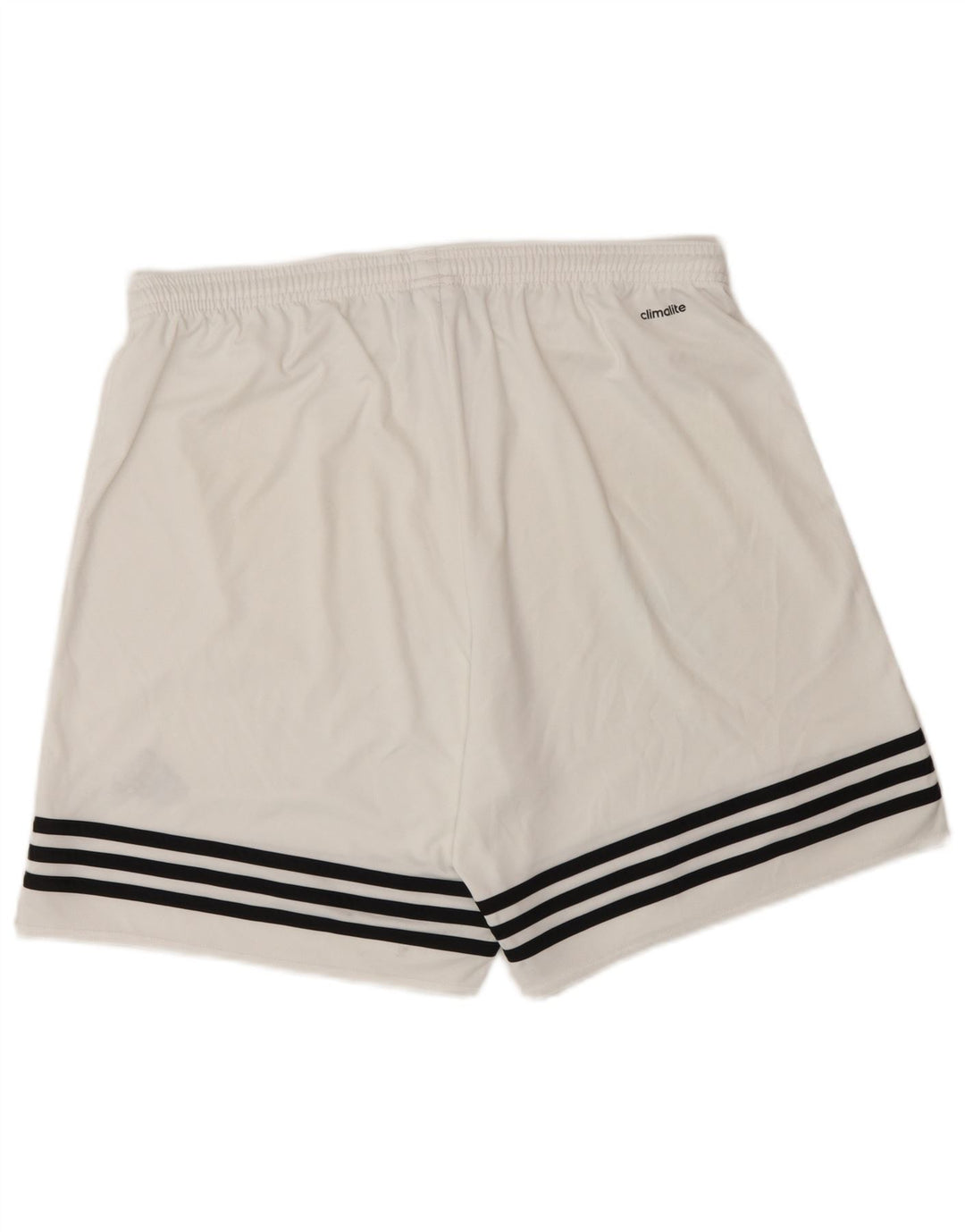 Pantaloncini sportivi Adidas Climalite da uomo grandi in poliestere bianco