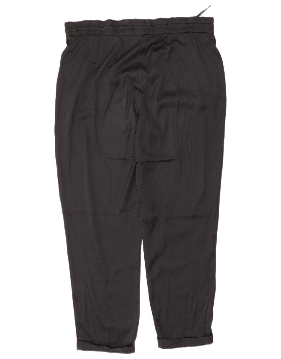 Pantaloni casual regolari da donna Benetton medi W30 L27 poliestere nero