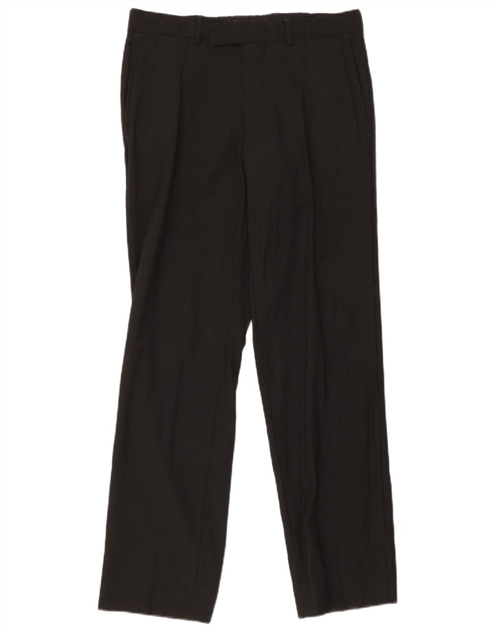 Pantaloni da abito dritti da uomo Hugo Boss IT 48 medio W32 L32 neri