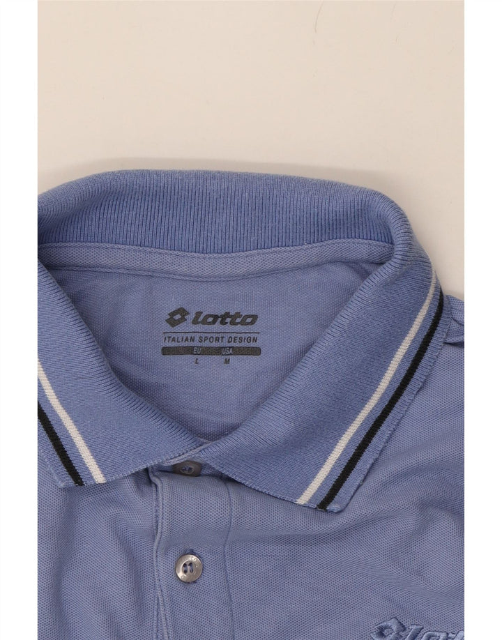 LOTTO Mens Polo Shirt Medium Purple Cotton Vintage Lotto and Second-Hand Lotto from Messina Hembry 