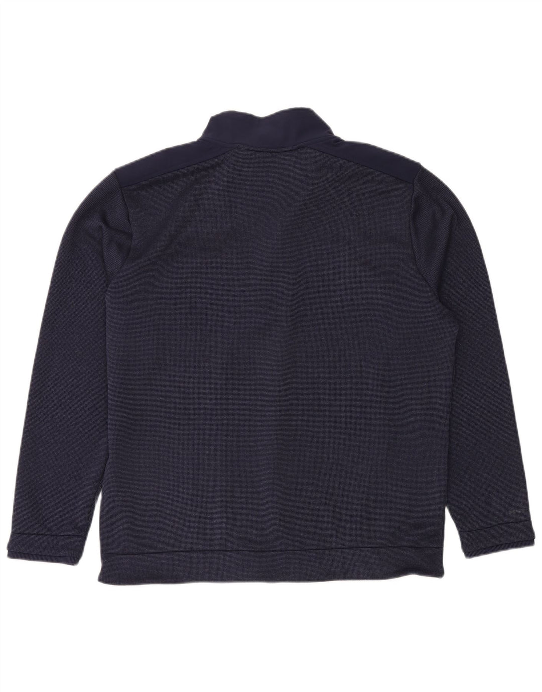 Felpa da uomo con zip e collo UNDER ARMOUR XL poliestere blu navy
