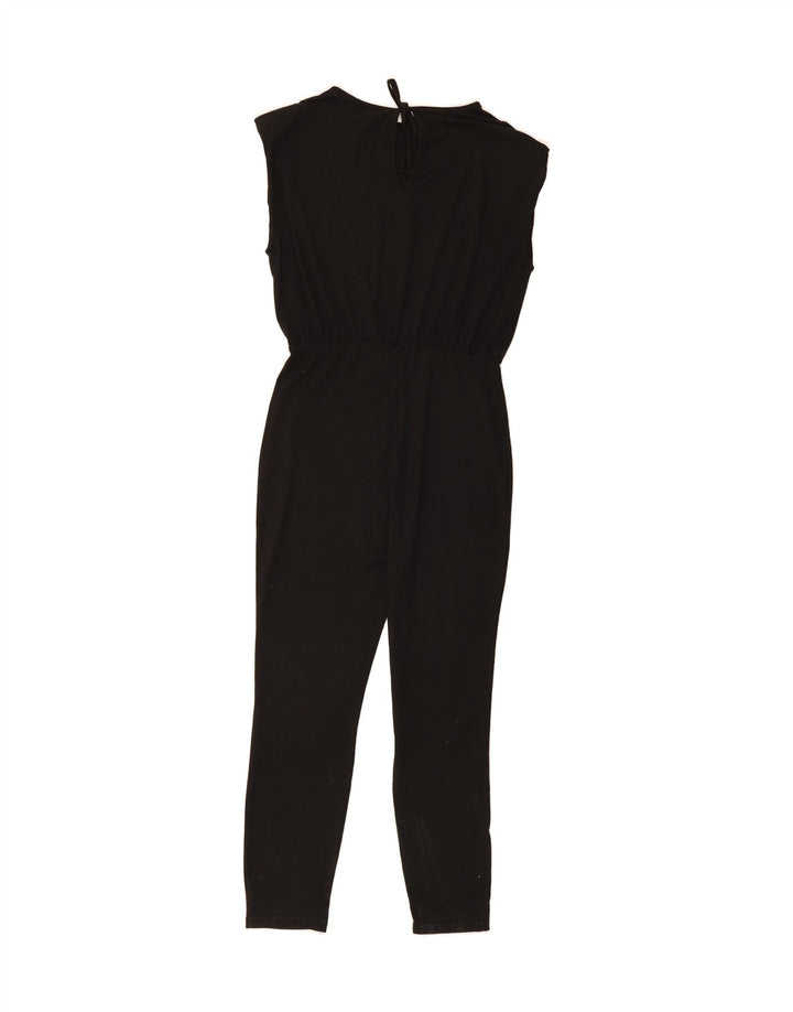 SHEIN Womens Sleeveless Jumpsuit UK 14 Medium  Black Polyester Vintage Shein and Second-Hand Shein from Messina Hembry 