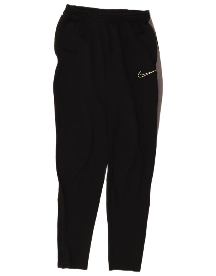 Pantaloni da tuta Nike Dri Fit da uomo, piccoli, in poliestere color block nero