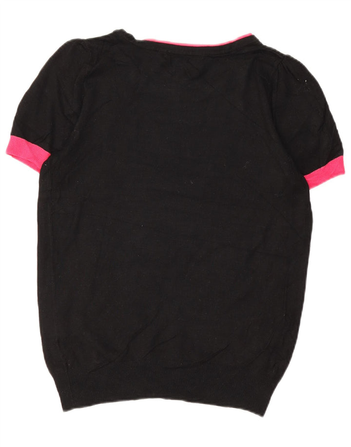 Maglione maglione con scollo a barca da donna Marks & Spencer UK 12 medio nero