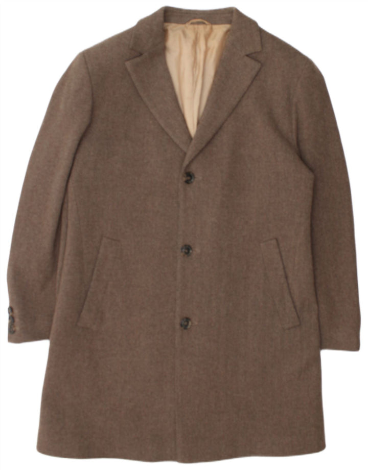 Cappotto da uomo Hugo Boss UK 40 grande spina di pesce marrone