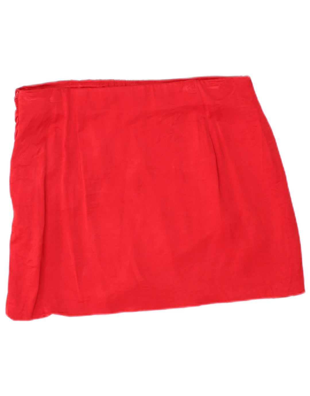 ZARA Womens Mini Skirt Large W30  Red Viscose