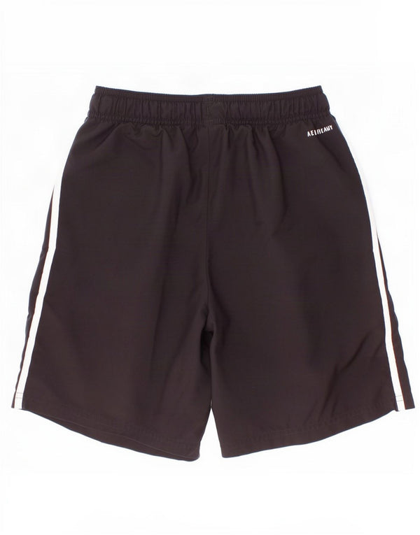 Pantaloncini sportivi Adidas Aeroready da ragazzo 11-12 anni in poliestere nero