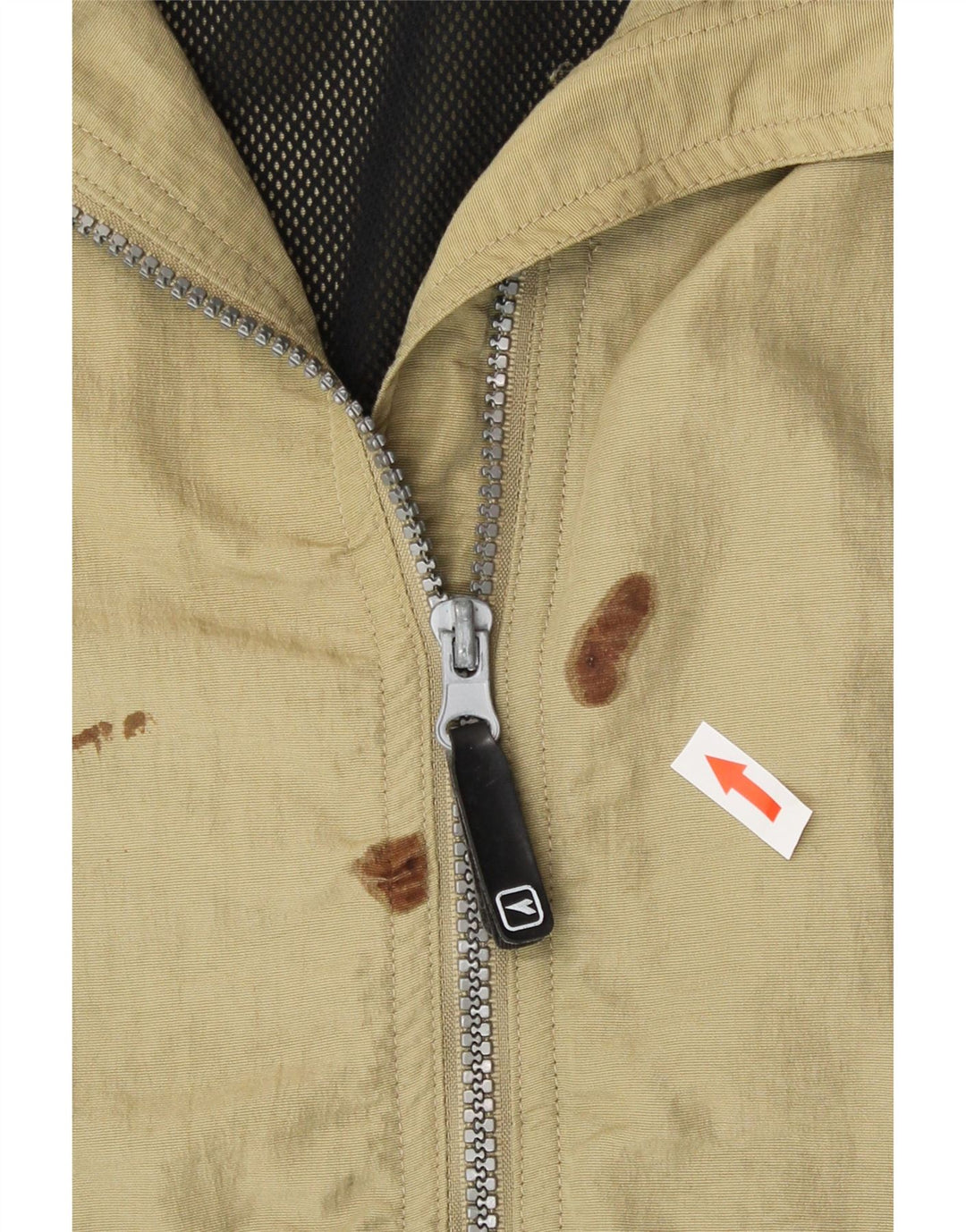 Giacca antipioggia da uomo con cappuccio Diadora UK 38 Medium Khaki Poliammide